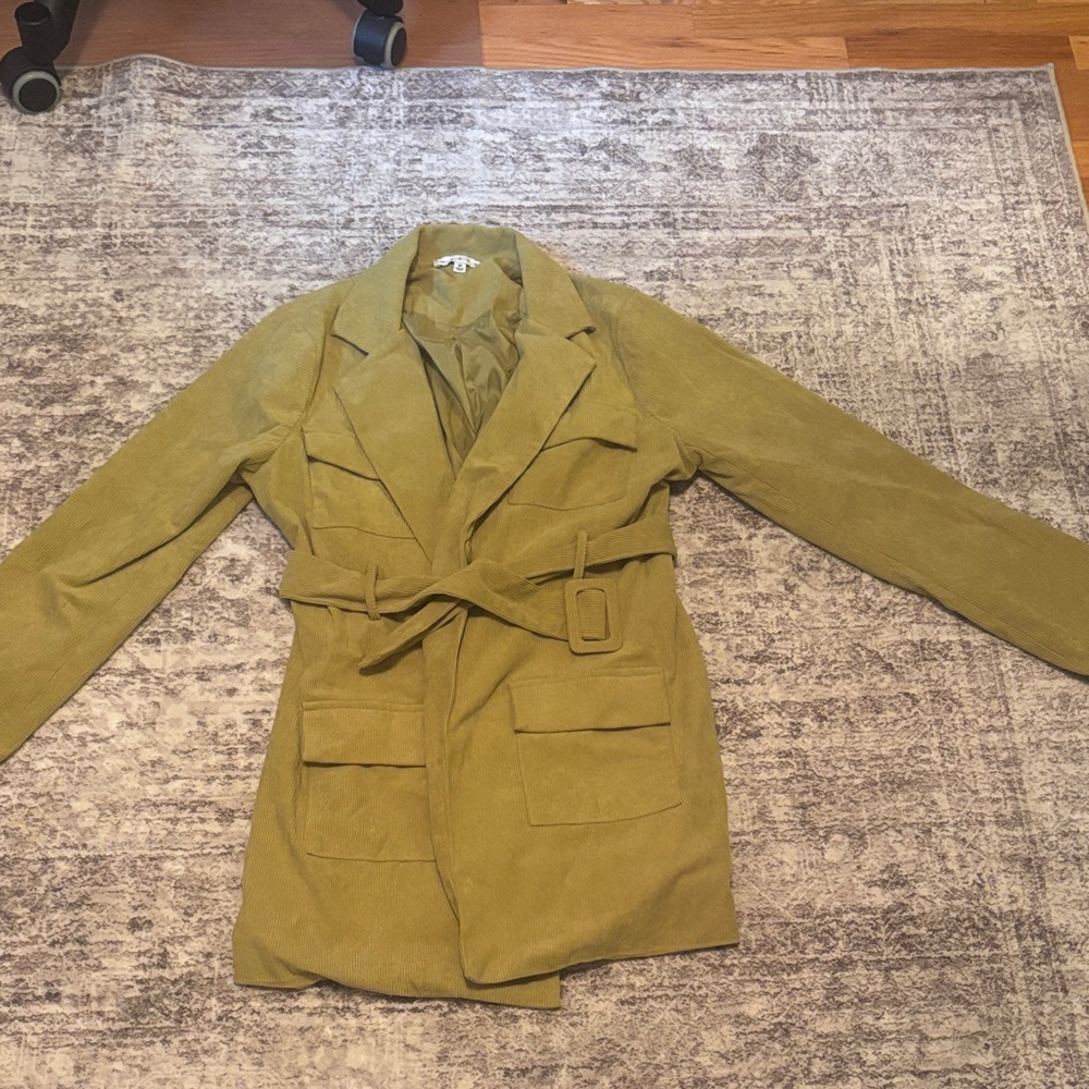 HYFVE Olive Belted Trench Coat